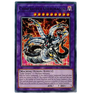 YUGIOH Chimeratech Overdragon SDCS-EN042 Common Card 1st Edition NM-MINT • £0.99