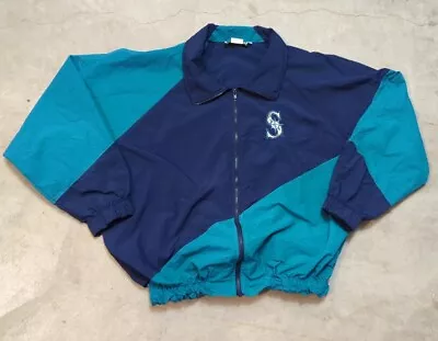 VTG Seattle Mariners Men's XL USA Made Windbreaker Full Zip • $59.99