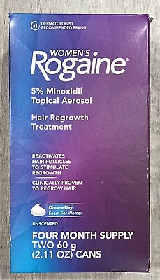 Women's Rogaine Hair Regrowth Treatment Four Month Supply  12/2024 • $39