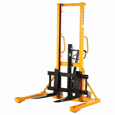 APOLLOLIFT Hydraulic Manual Stacker With Straddle Legs 63  Lift Stacker 1100lbs • $2000