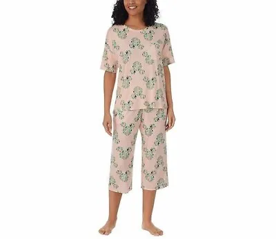 NEW Womens Disney Mickey Mouse Capri 2-Piece Pajama Set Size XLARGE • $15.99