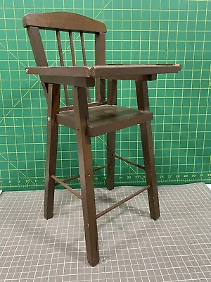 Vintage Doll Furniture: Wooden Highchair 19 Inches • $15.25