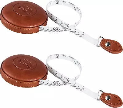 2 Pack Tape Measure Leather Retractable Body Measuring Tape 150 Cm 60 Inch New • $12.81