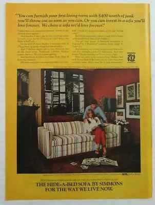 1971 SIMMONS Hide-A-Bed Sofa Magazine Ad • $9.99