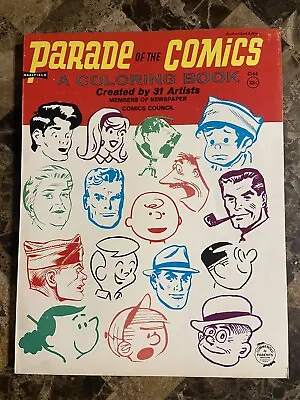 1966 Parade Of Comics Coloring Book #4644 Moon Mullins Gasoline Alley Beauty! • $69.99