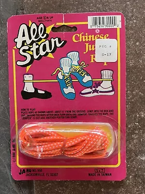 $19.99 • Buy 1988 JA-RU No. 956 Jumpsies All Star Chinese Jump Rope Stretches Vintage Taiwan