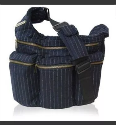 Diaper Dude Messenger Diaper Bag - Navy With Pockets Changing Pad Insulation • $40