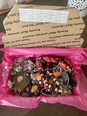 Vintage To Now Wearable Jewelry Lot Packed In  Small Flat Rate Box • $30