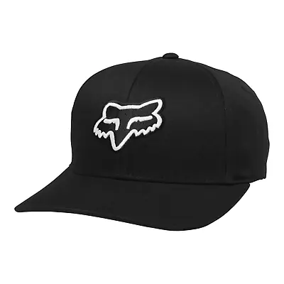 Fox Racing Men's Legacy Flexfit Baseball Cap Hat Black Foxhead LG / XL CLOSEOUT • $22.36