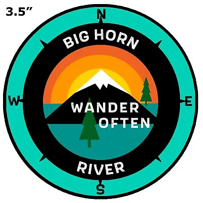 Bighorn River Montana - Car Truck Window Bumper Graphics Sticker Decal Souvenir • $2.99