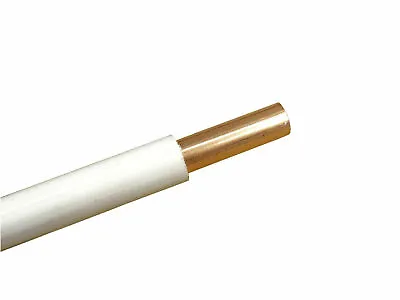 £14.53 • Buy 8mm Copper Pipe Tube White Plastic Coated Coiled Sold Per Metre
