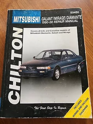 Mitsubishi Galant Mirage Diamante Repair Manual 1990-2000.  Book NO. 50450 • $9.99