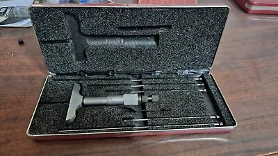 Starrett Depth Micrometer Set 0-6 Inches No 449 Machinist Tools Nice Set • $112.49