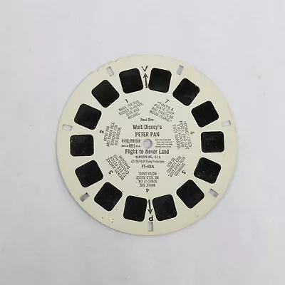 Vintage Sawyer's View Master FT 40A Walt Disney's Peter Pan Reel One 1957 • $10