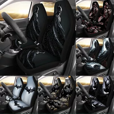 Batman 2 Seaters Car Seat Covers Universal Auto Front Seat Protector Gift • $54.14