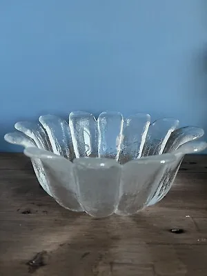 Vintage 24% Lead Crystal Dartington Glass Daisy Collection Deep Bowl Dessert • £15