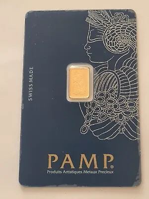 1 Gram 999 Gold Bar PAMP Suisse Lady Fortuna Veriscan® In Assay Card Certified • $250