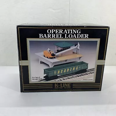 K Line Electric Trains Reading Co Operating Barrel Loader K-0124 RDG - Open Box • $29.99