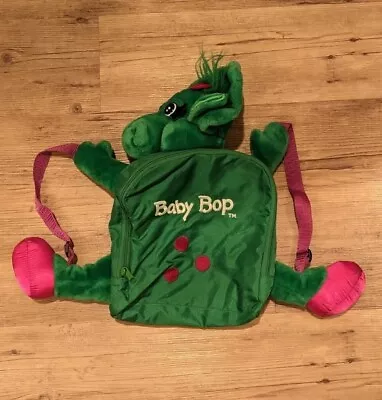 RARE VTG Vintage 90's Barney & Friends Baby Bop Plush Backpack Dinosaur 21  • $99