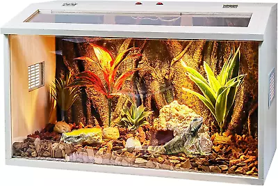 Reptile Tank Reptile Terrarium With Roof Door Bearded Dragon Tank Snake Tank • $176.24