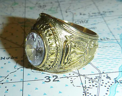 United States Army - MENS RING - SIZE 10.5 - LARGE - White - Vietnam War - R.55 • $78.33