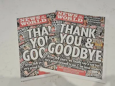 2 X News Of The World Final Edition - July 10th 2011 - MINT Condition! • £11.99