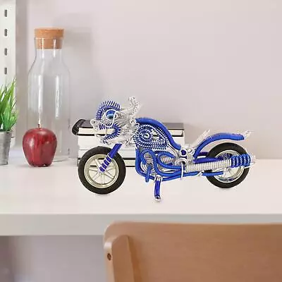 Desktop Motorcycle Model Metal Retro Motorcycle Figurine For Cafe Hotel Desk • $13.29
