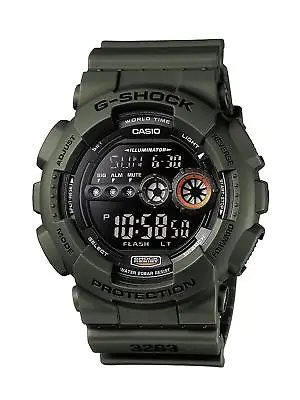 £99.99 • Buy New Casio G-Shock Men's Digital Watch With Alarm Military Look Army Green Resin