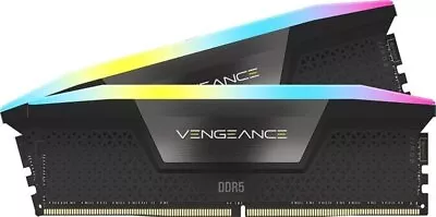 CORSAIR Vengeance RGB 32GB DDR5 6000MHz CL36 Desktop Memory - Black • £123.32