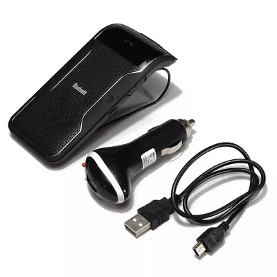 Hands Free Wireless Multipoint Bluetooth Car Kit Speakerphone Speaker Visor Clip • $12.99