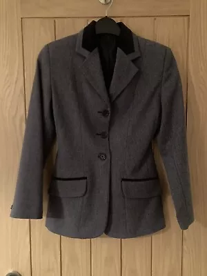 Girls Navy TAGG Tweed Hacking Jacket 28 • £19.99