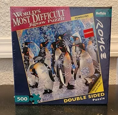 Buffalo Games World's Most Difficult Double Sided Jigsaw Puzzle Penguin 500 Pcs • $24.49