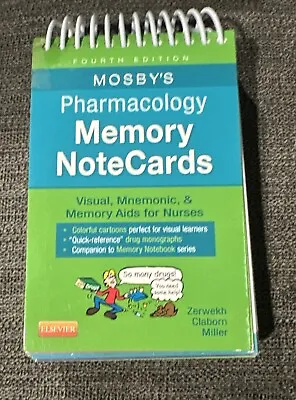Fourth Edition Mosby’s Pharmacology Memory Notecards • $9.99