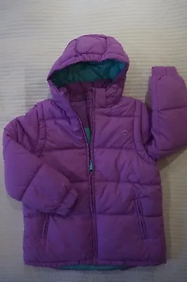 Muddy Puddles Puffa Jacket / Gilet - Purple - Ages 2 3 4 5 6 7 8  9 10 11 12 Yrs • £12.99