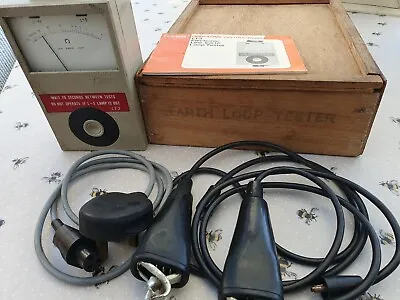 Vintage Megger Ohm Line Earth Loop Tester - Original  Box + Instructions • £22