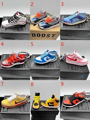 Variety Mini Sneaker Keychain With 3D Shoebox Option/ Mini Kicks Collectible • $10.80