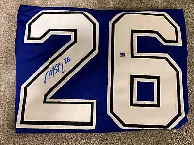 Tampa Bay Lightning Martin St Louis Signed Custom Jersey Beckett COA Size XL • $134.99