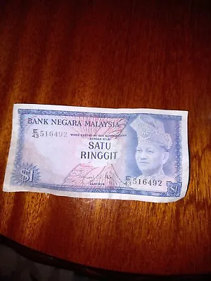 Bank Negara Malaysia $1 Satu Ringgit Note • £0.99