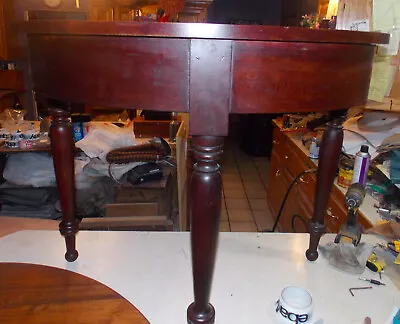 Old Solid Cherry Half Moon Sofa Table / Entry Table  (ST22) • $699