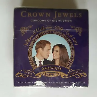 Prince William & Kate Middleton 2011 Wedding Souvenir Condoms In Unopened Box  • £30