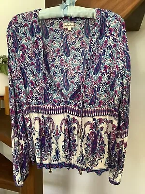 $70 • Buy ARNHEM Boho Blouse Size 14 Like New