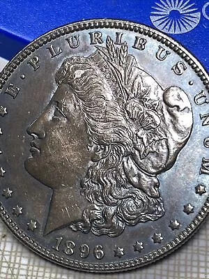 1896 Morgan Silver Dollar Tuning Color!!! • $199