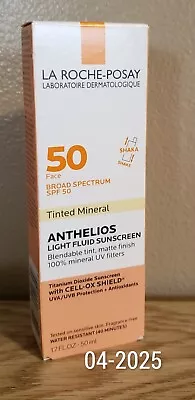 La Roche-Posay Anthelios SPF 50 Tinted Mineral! New Original Box Fresh 4-2025 • $24.41