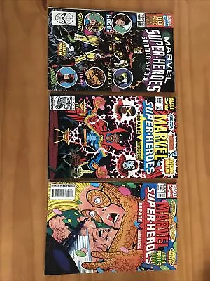 MARVEL COMICS “Marvel Super-Heroes” 199092+93-80 PAGE SPECIALS Lot Of 3 (CM87) • $12