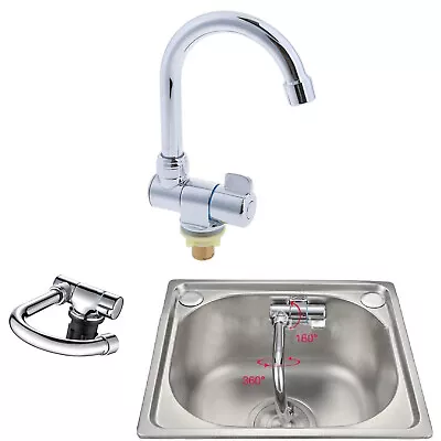 RV Water Faucet Copper Tap Filter For Caravan Boat Horizontal Vertical Rotatable • $47.89