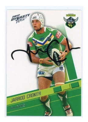 $1.25 • Buy ✺Signed✺ 2012 Select Dynasty Jarrod Croker (Raiders) Signed NRL Card