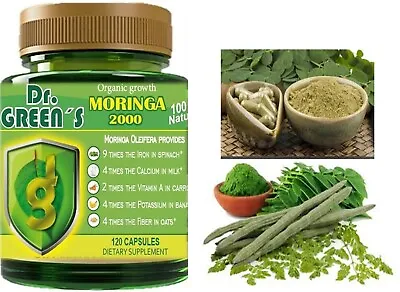 Moringa Oleifera Leaf 120 Pills Capsules Multi Vitamin Anti Ageing High Extract • $11.30