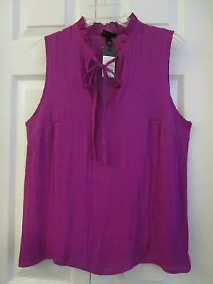 Mossimo Silky Sleevless Blouse Top  Fuchsia/Pink  Mossimo  NWT • $4.99