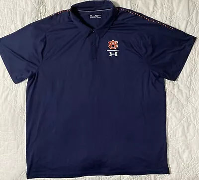 Men's Under Armour Auburn Tigers Polo Shirt 4XL Loose Heat Gear • $21.99