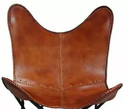 Handmade Buffalo Leather Butterfly Chair Modern Lounge Accent Replacement Cover • £68.41